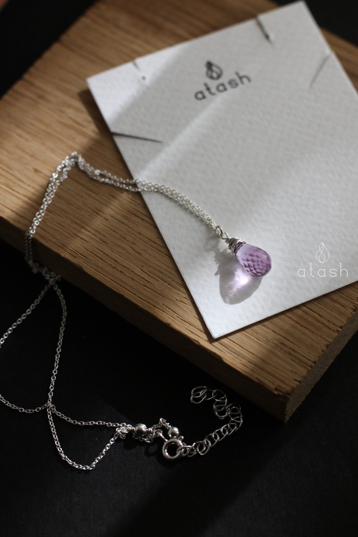 Elegance Necklace in Amethyst and Sterling Silver