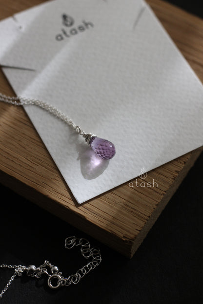 Elegance Necklace in Amethyst and Sterling Silver