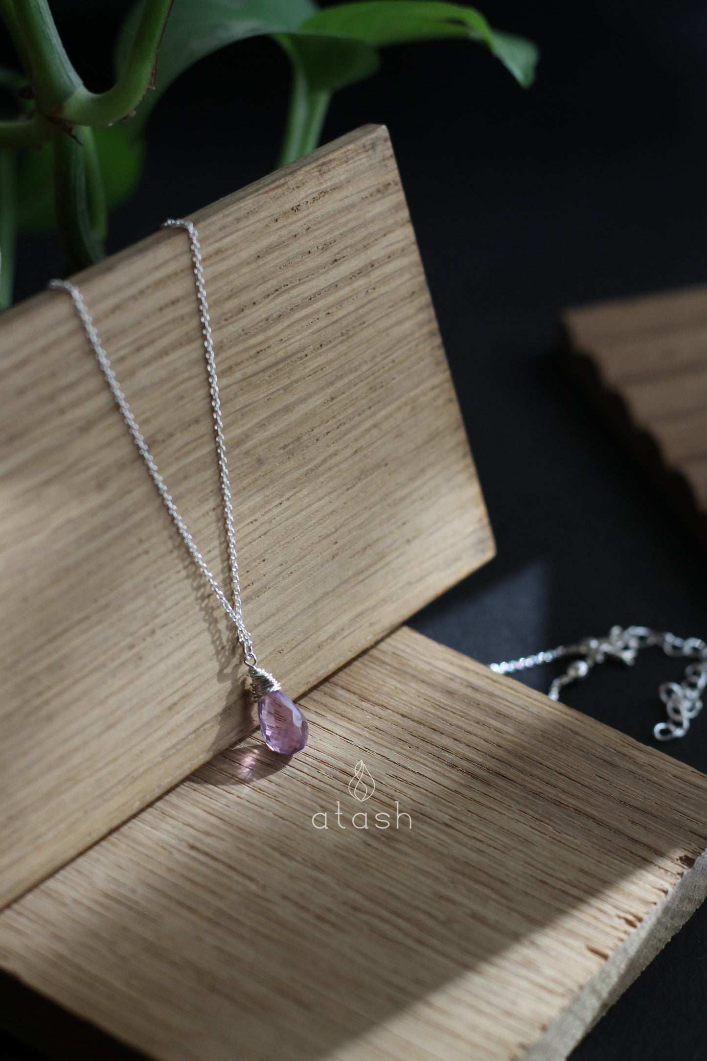 Elegance Necklace in Amethyst and Sterling Silver