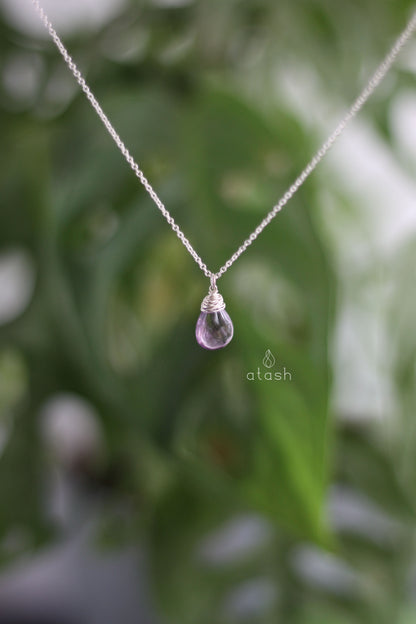 Shaja'a Necklace in Amethhyst and Sterling Silver