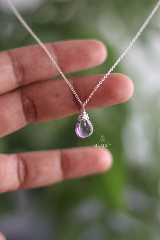 Shaja'a Necklace in Amethhyst and Sterling Silver